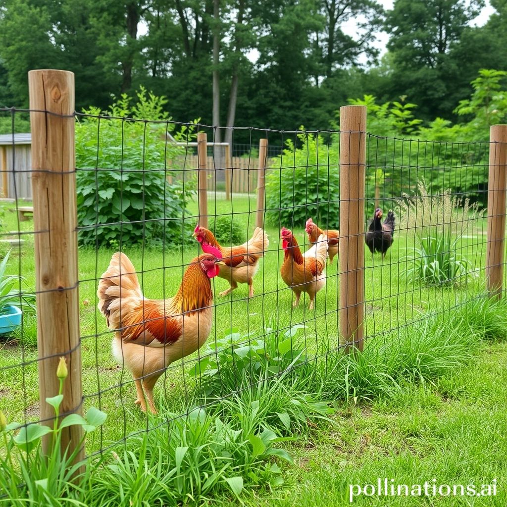 How High Fence To Keep Chickens Out Of Garden?